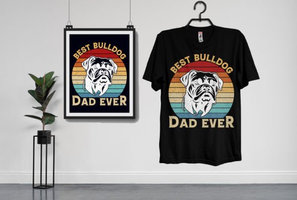 Bulldog T-Shirt Design Graphic: A Bold Statement for Your Brand