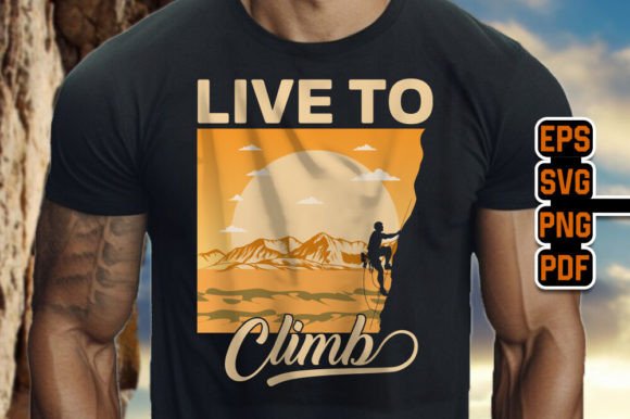 Live to Climb: A Rock Climbing Graphic for the Modern Creator