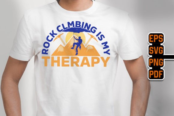 Rock Climbing Is My Therapy: A Graphic Tee for the Vertical Life