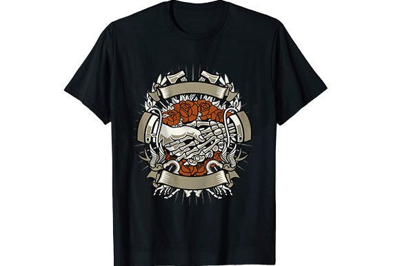 Rose Axe Graphic T-shirt Design: A Bold Statement for Your Brand
