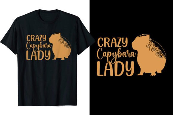 Unleash Whimsy: The Funny Capybara Graphic T-shirt Design