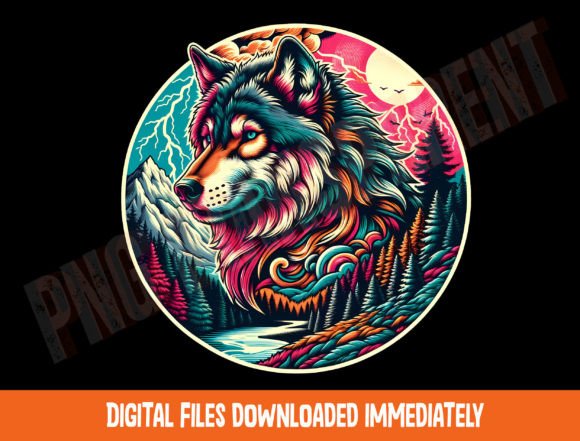 Unlocking the Wild Side of Design: Vintage Wolf PNG and 90s Graphic Shirt PNG